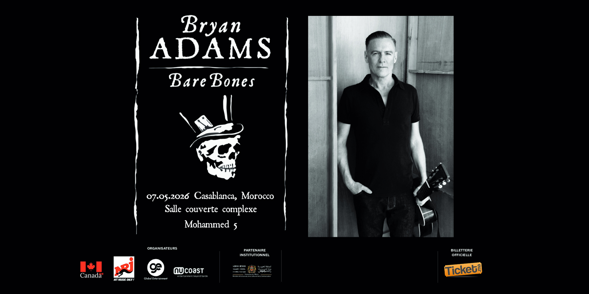 Bryan Adams "Bare Bones" à Casablanca